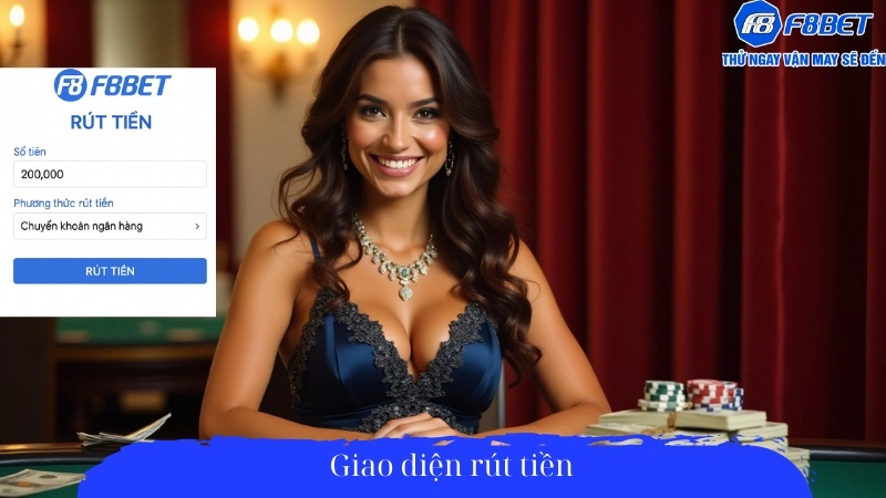 Giao diện rút tiền F88Bet