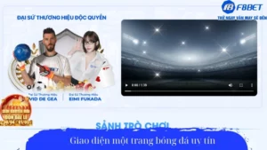 Giao diện một trang bóng đá uy tín