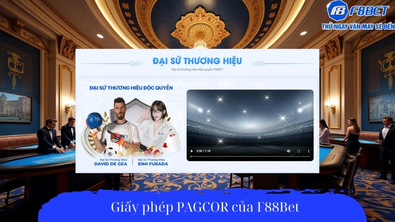 Giấy phép PAGCOR của F88Bet