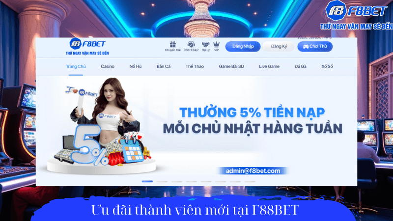 Ưu đãi thành viên mới tại F88Bet