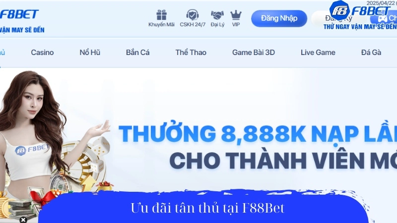 Ưu đãi tân thủ tại F88Bet