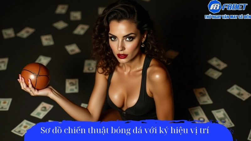 Sơ đồ chiến thuật bóng đá với ký hiệu vị trí